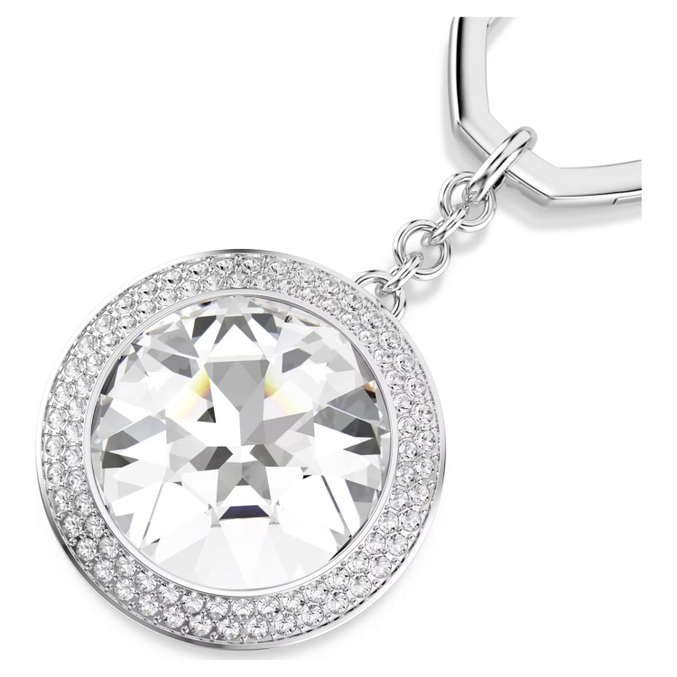 SWAROVSKI i UNA:BAGCHARM KEYRING WHI/RHS